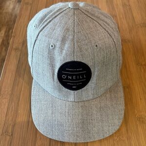 O’NEILL YUPOONG CAP UNISEX AUTHENTIC BY NATURE SUPERIOR BY DESIGN GREY ADJUSTAB